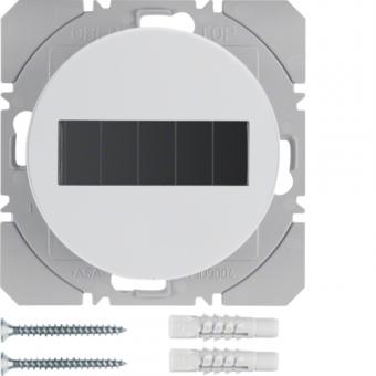 Berker R.1 - R.3 Solar Funkwandsender 1fach flach polarweiß glänzend 